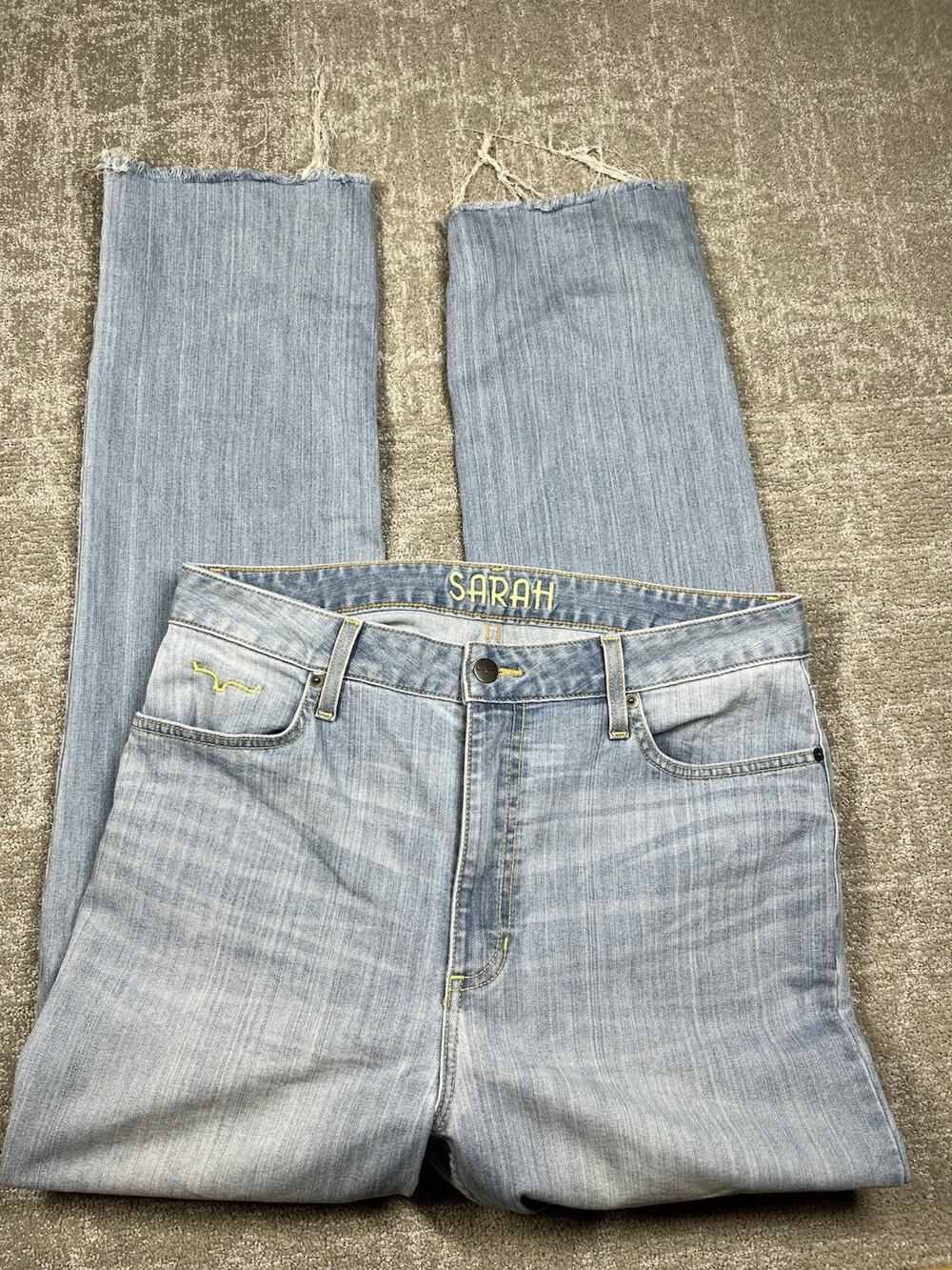 Kimes Ranch Sarah Made In USA Light Wash Straight Leg Jean Size 12/34